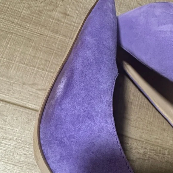 Sam Edelman Lavender Suede Pointed-Toe Stiletto Pumps - Picture 10 of 16
